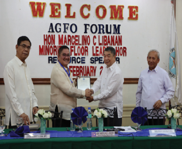 AGFO Forum with Congressman Marcelino Libanan Minority Floor Leader House of Representative